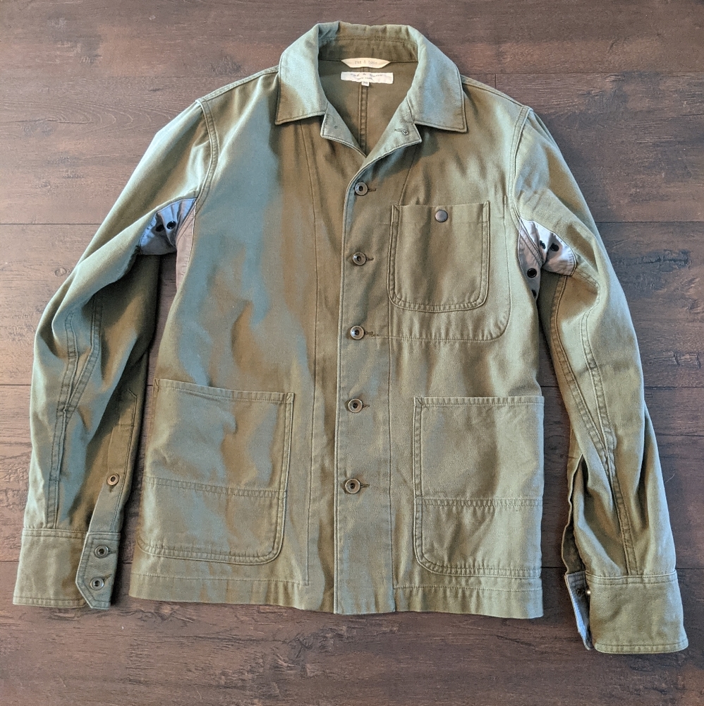 Rag Band Bone Chore Coat